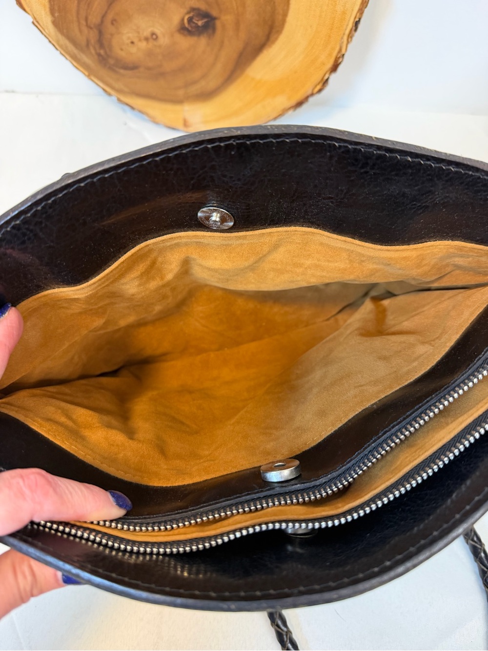 Patricia Nash Zorita Renaissance style coin collection black shoulder bag - Picture 9 of 12
